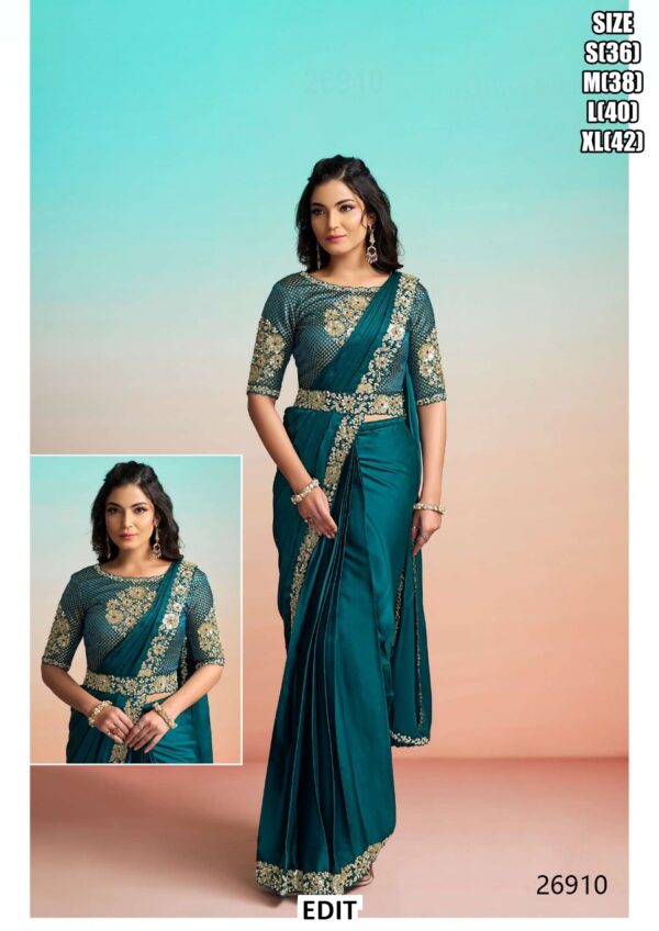 Premium Designer Saree With Statement Jacket For Women