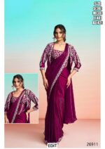 Premium Designer Saree With Statement Jacket For Women