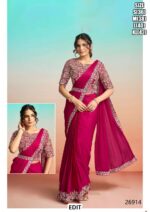 Premium Designer Saree With Statement Jacket For Women