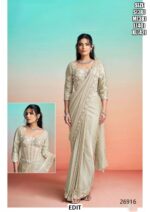 Premium Designer Saree With Statement Jacket For Women