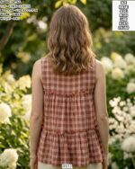 Linen Cotton Checks Co Ord Set For Women