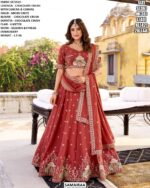 Women's Beautiful Lehenga Choli Set With Embroidery Work