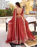 Women's Beautiful Lehenga Choli Set With Embroidery Work