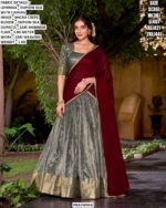 Premium Dupion Silk Lehenga Set With Zari Weaving For Women