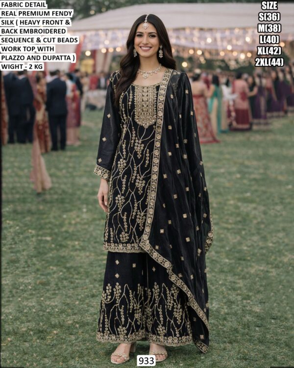 Designer Palazzo Suit Set With Elegant Ethnic Appeal