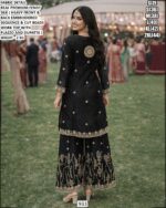 Designer Palazzo Suit Set With Elegant Ethnic Appeal