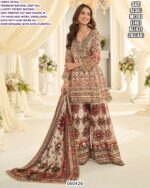 Premium Printed Ethnic Suit Set With Hand Aari Work
