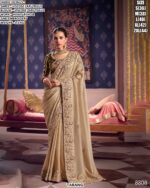 Viscose Zari Tissue Saree With Heavy Bead And Zari Embroidery