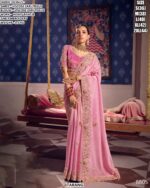 Viscose Zari Tissue Saree With Heavy Bead And Zari Embroidery