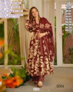 Women’s Occasion Wear Maslin Kurta Set With Dupatta