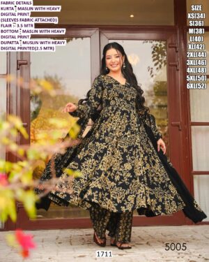 Women’s Occasion Wear Maslin Kurta Set With Dupatta