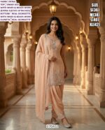 Simar Silk Designer Set With Real Georgette Bottom And Dupatta