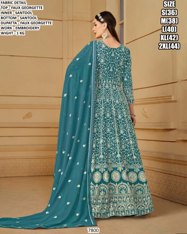 Elegant Party Wear Faux Georgette Suit Set For Women