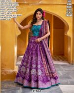 Elegent Vaishali Silk Designer Lehenga Set With Maslin Silk Dupatta