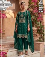 Stylish Rangoli Crush Suit Set With Sequance Embroidery Work