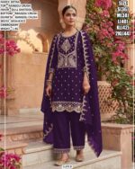 Stylish Rangoli Crush Suit Set With Sequance Embroidery Work