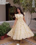 Beautiful Cotton Embroidered Dress For Women