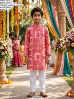 Kids Designer Kurta Pajama Set For Festive Wear