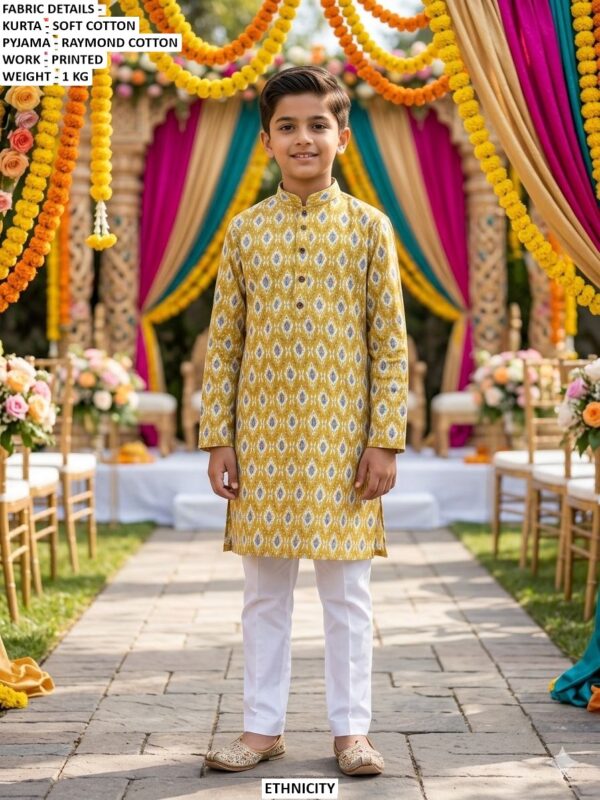 Kids Designer Kurta Pajama Set For Festive Wear