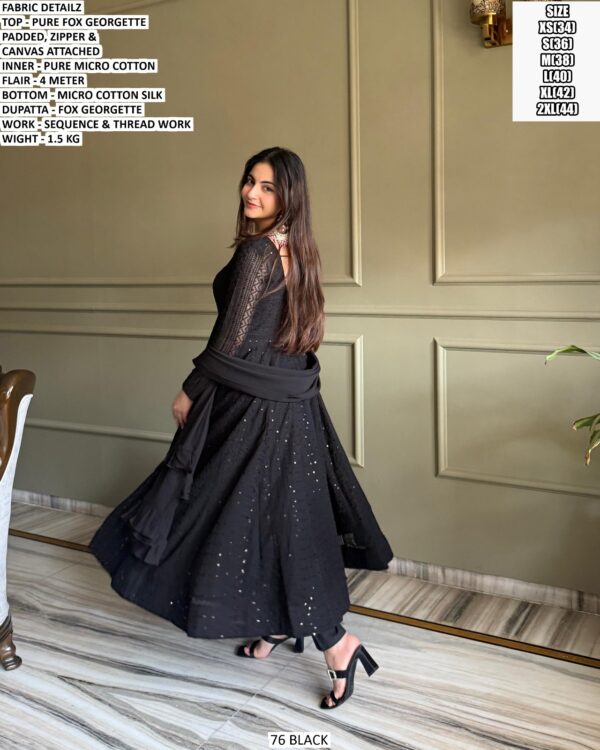 Elegant Party Wear Fox Georgette Outfit For Women