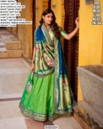 Designer Soft Silk Lehenga Set For Women With Sequence Thread Embroidery