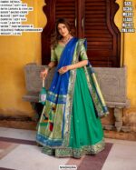 Designer Soft Silk Lehenga Set For Women With Sequence Thread Embroidery