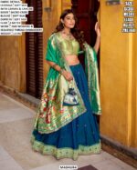 Designer Soft Silk Lehenga Set For Women With Sequence Thread Embroidery