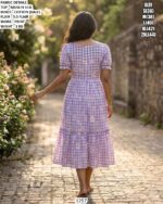 Stylish Muslin Silk Day Wear Dress For Ladies