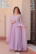 Designer Star Georgette Flared Gown For Women