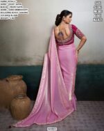 Elegant Party Wear Velvet Satin Saree For Women