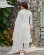 Women’s Lining Organza Embroidered Suit Set With Soft Organza Dupatta