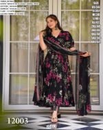 Elegant Printed Muslin Suit Set For Women