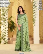 Women’s Linen Silk Saree With Elegant Weaving Work