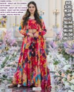 Elegant Digital Printed Shrug Palazzo Set For Ladies