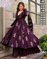 Beautiful Pure Maslin Suit Set With Heavy Digital Print