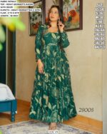Stylish Printed Ethnic Gown For Women