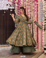 Elegant Printed Maslin Ethnic Set For Women