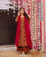 Elegant Printed Maslin Ethnic Set For Women