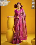 Premium Pure Silk Tone Saree With Elegant Weaving Work