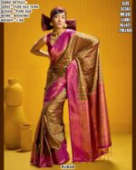 Premium Pure Silk Tone Saree With Elegant Weaving Work