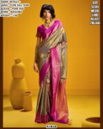 Premium Pure Silk Tone Saree With Elegant Weaving Work