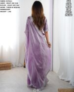 Elegant Embroidered Saree With Designer Blouse