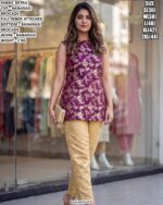 Elegant Banarasi Top Bottom Outfit For Women