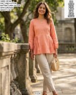 Women’s Linen Cotton Top Bottom Set With Two Pockets