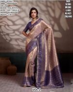 Women’s Kanjivaram Soft Silk Saree With Zari And Meenakari Weaving