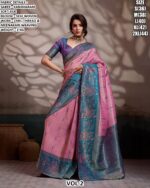 Women’s Kanjivaram Soft Silk Saree With Zari And Meenakari Weaving