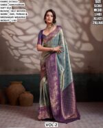 Women’s Kanjivaram Soft Silk Saree With Zari And Meenakari Weaving