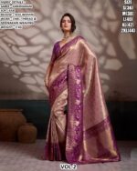 Women’s Kanjivaram Soft Silk Saree With Zari And Meenakari Weaving