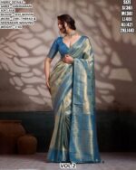 Women’s Kanjivaram Soft Silk Saree With Zari And Meenakari Weaving