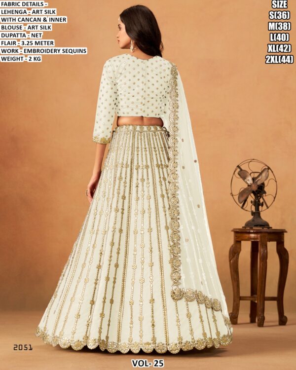 Elegant Embroidered Lehenga Choli With Sequins Work